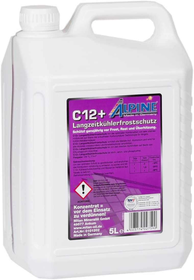 ALPINE C12+ Frostvæske 5L lilla