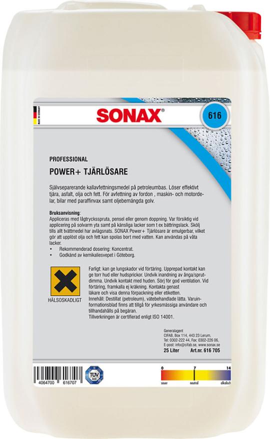 Sonax Power + Tjæreløser, 25 Liter