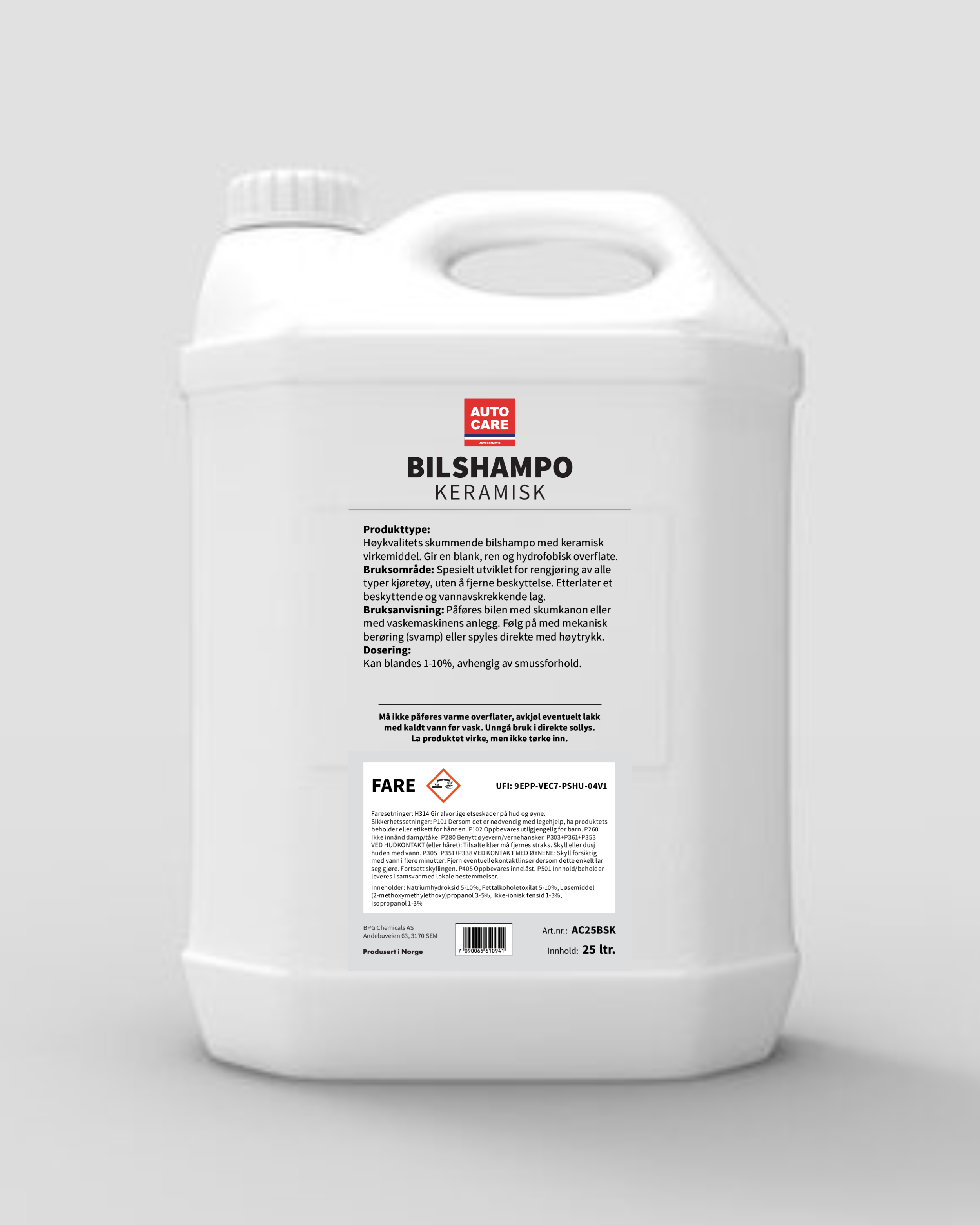 BILSHAMPO KERAMISK 25L