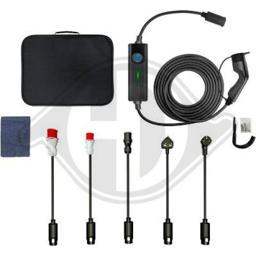 D-Mobility mobil EV-lader 16 kW med adaptersett - DEM 1000