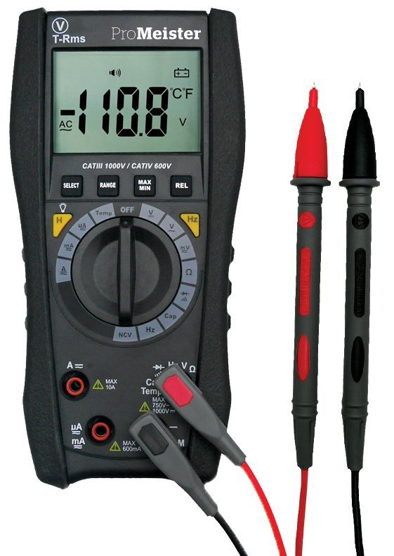 PROMEISTER MULTIMETER VOLTMETER MÅLEINSTRUMENT